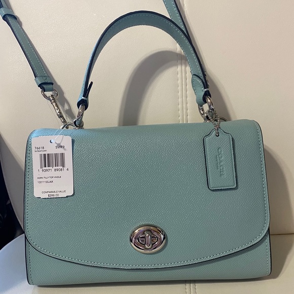 Coach Handbags - Coach Tilly Top Handle Seafoam NWT